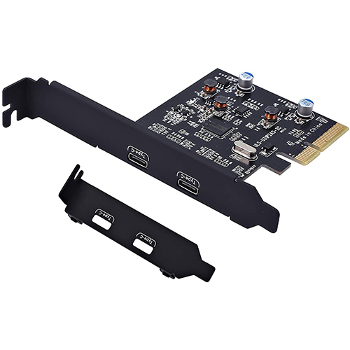 PCI Express 4X to USB 3.1 Gen2 10Gbps 2-Port Type C Expansion Card (PCI-E x4 to 2x Type-C)